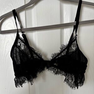 NWOT FRENCH AFFAIR BLACK LACE BRA